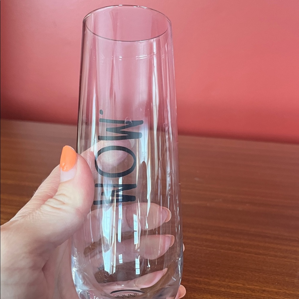 Like new Rae Dunn Clear Glass with Black Text - Picture 9 of 14